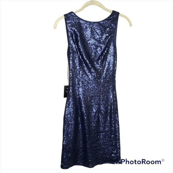 Lulus Shine Time Navy Blue Sequin Dress - Picture 3 of 9